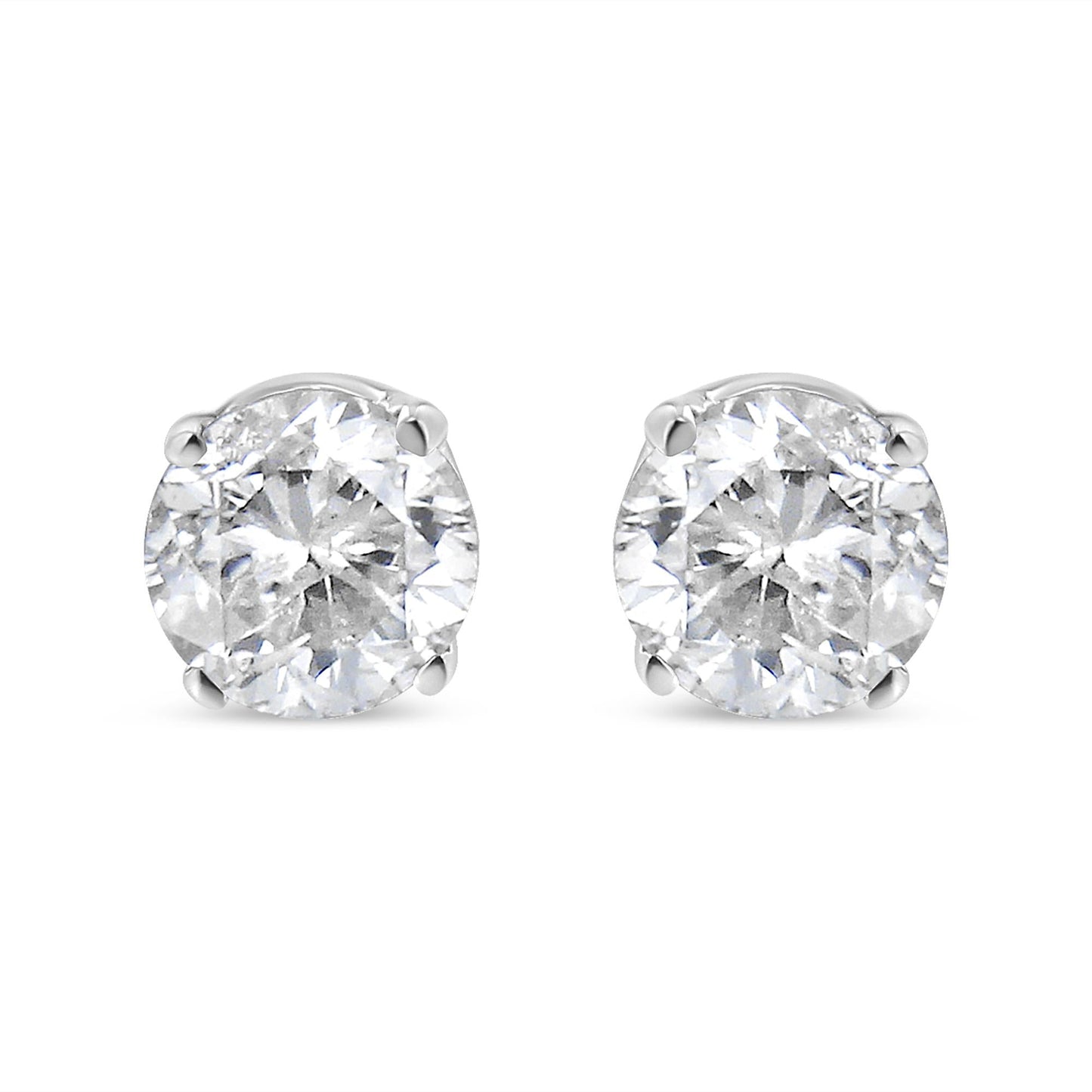 14K White Gold 5/8 Round Brilliant-Cut Lab Grown Diamond Classic 4