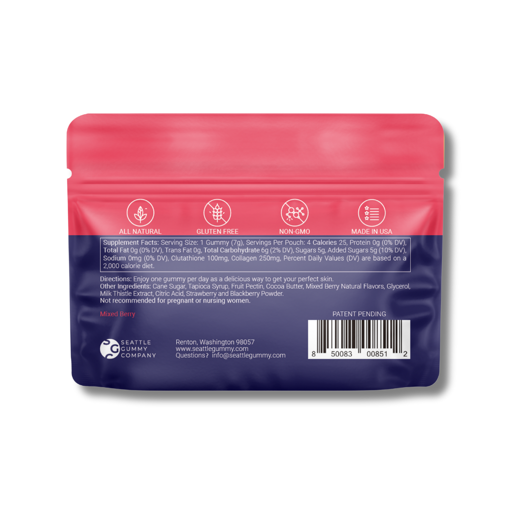 Pure Mixed Berry Skin Perfection Gummies (12-Pack)