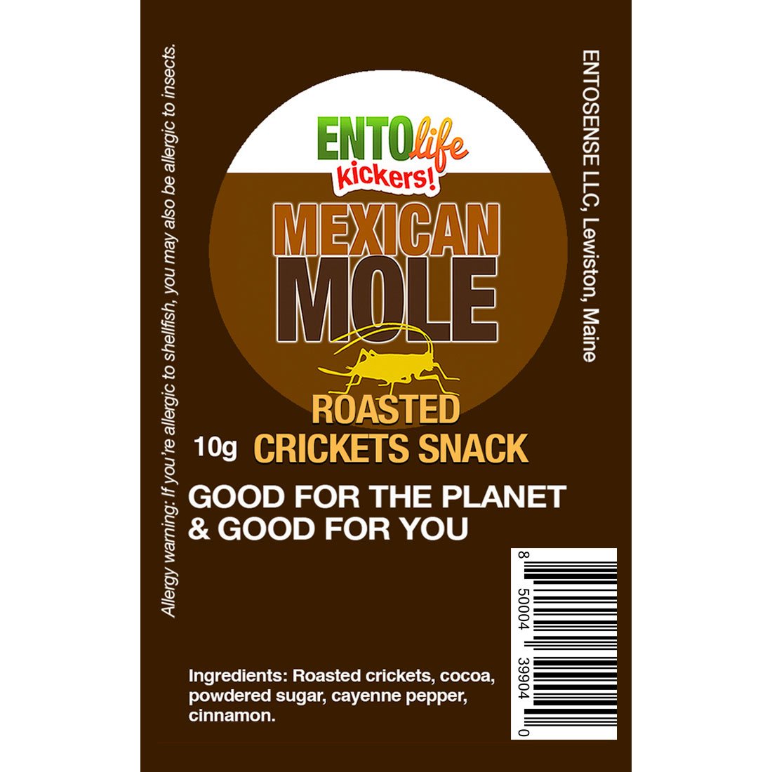 Mini-Kickers Flavored Whole Roasted Cricket Snack