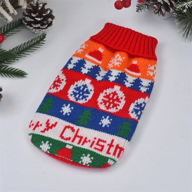 Cute Cat Sweater Costume Winter Warm Pet Clothes for Cats