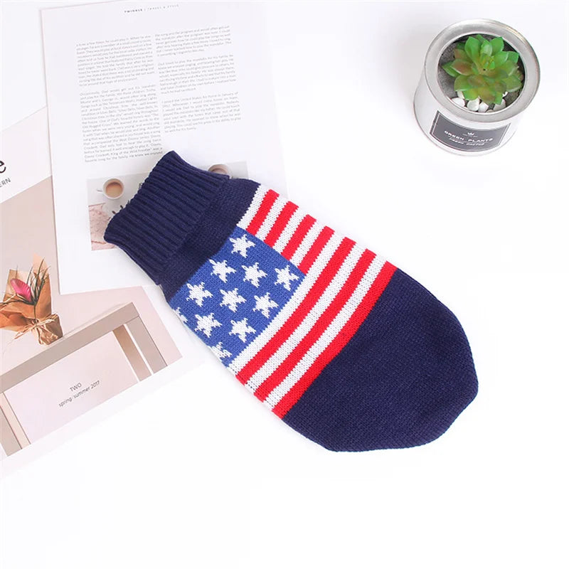 Cute Cat Sweater Costume Winter Warm Pet Clothes for Cats