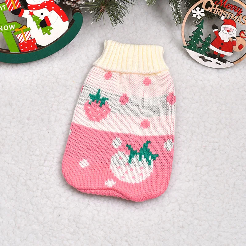 Cute Cat Sweater Costume Winter Warm Pet Clothes for Cats