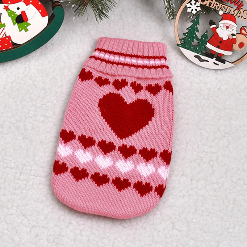 Cute Cat Sweater Costume Winter Warm Pet Clothes for Cats