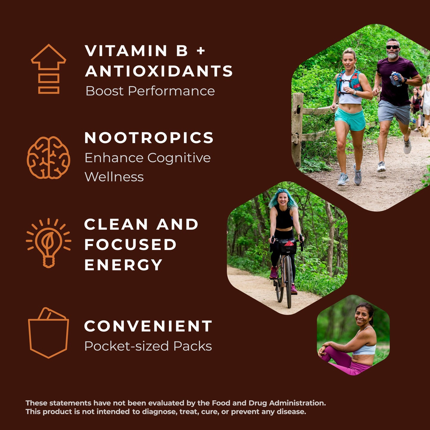 Mocca Shots Energy Gummies with Caffeine | 12-Pack - Dark Chocolate Orange