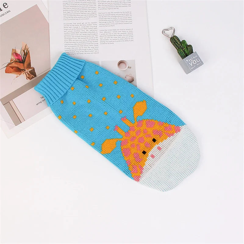 Cute Cat Sweater Costume Winter Warm Pet Clothes for Cats