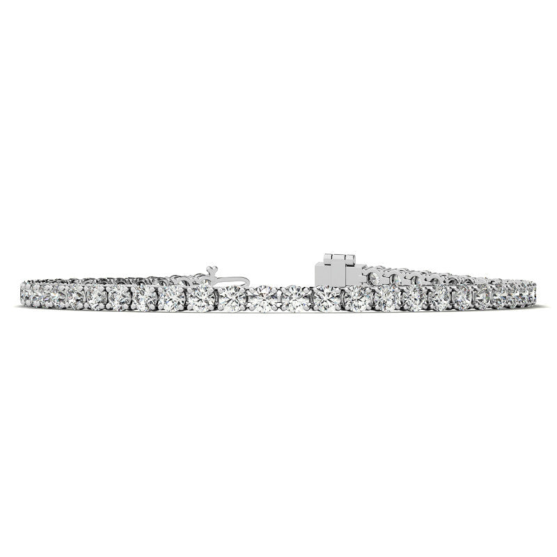 Tennis Bracelet - 3mm Stones - 14K Gold Overlay in White, Yellow or Rose Gold