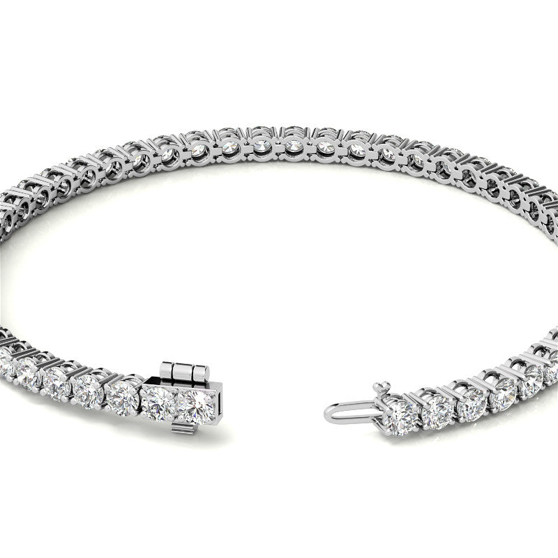 Tennis Bracelet - 3mm Stones - 14K Gold Overlay in White, Yellow or Rose Gold