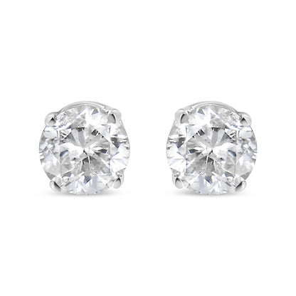 14K White Gold 5/8 Round Brilliant-Cut Lab Grown Diamond Classic 4