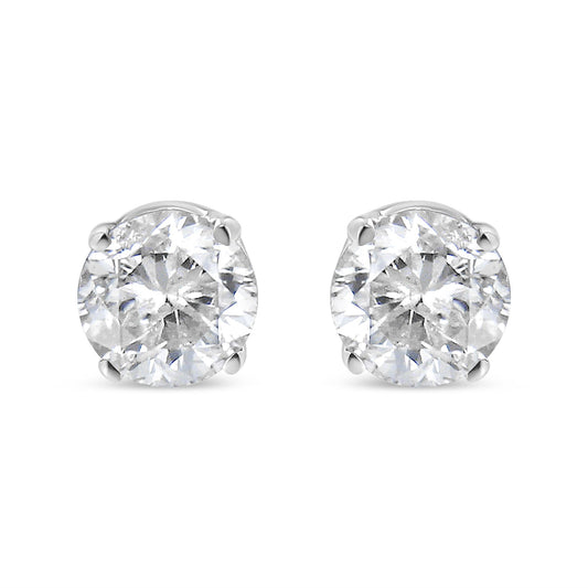 14K White Gold 5/8 Round Brilliant-Cut Lab Grown Diamond Classic 4