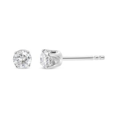14K White Gold 5/8 Round Brilliant-Cut Lab Grown Diamond Classic 4