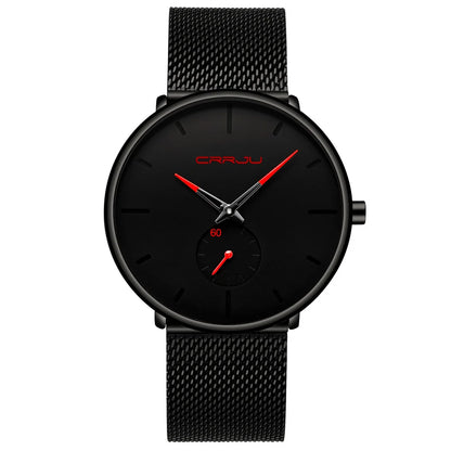 Men Watch CRRJU Watch Women Quartz Dress Watches Fashion Unisex Ultra