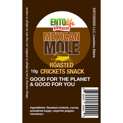 Mini-Kickers Flavored Whole Roasted Cricket Snack