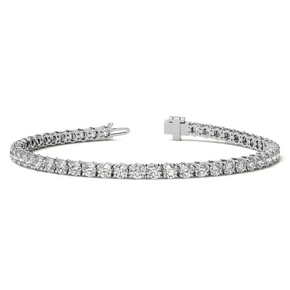 Tennis Bracelet - 3mm Stones - 14K Gold Overlay in White, Yellow or Rose Gold