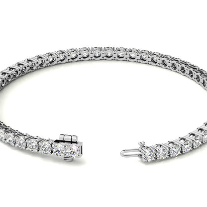 Tennis Bracelet - 3mm Stones - 14K Gold Overlay in White, Yellow or Rose Gold