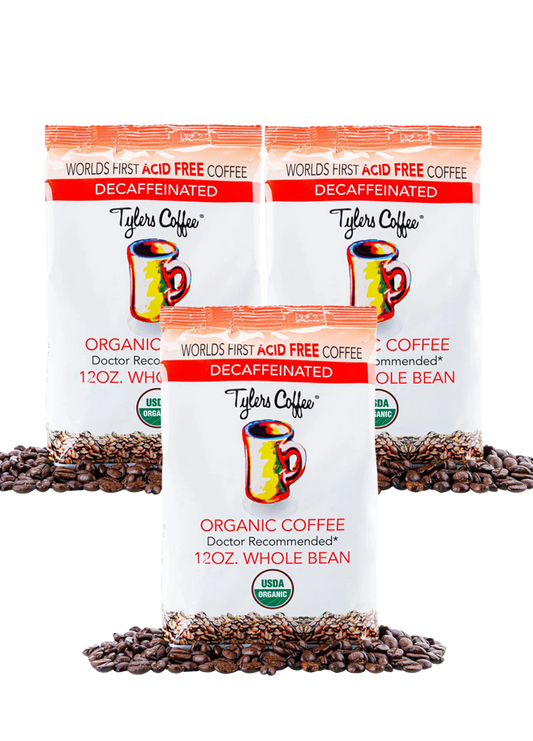 Coffee Tylers Decaf (USDA Organic Swiss water decaffeinated)