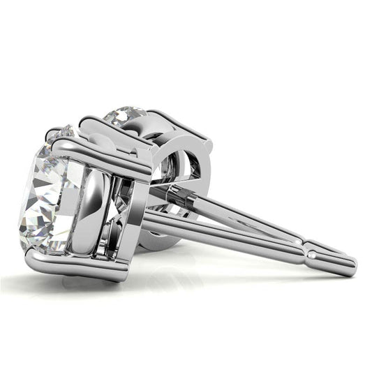 AGI Certified 2.00 CTW Lab Grown Diamond Stud Earrings | G Color VS Clarity